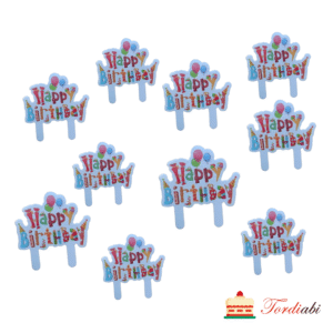 Muffini topperid - Happy Birthday, 10 tk