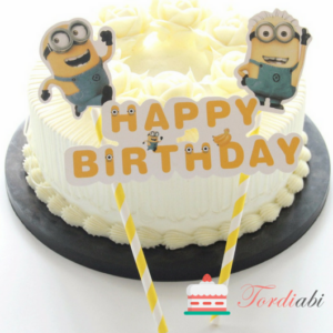 Tordiabi Minion topper happy birthday