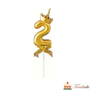 Tordiabi kuldne tordiküünal number 2 krooniga