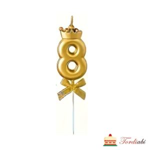 Tordiabi kuldne tordiküünal number 8 krooniga