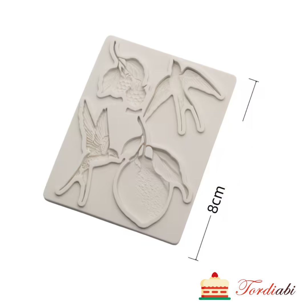 Tordiabi silikoonvorm pääsukesed mõõdud