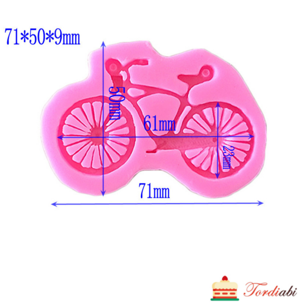 Tordiabi silikoonvorm jalgratas mõõdud