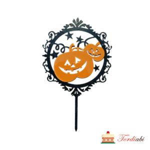 Halloweeni topper kõrvitsatega 16,5 x 9,5 cm