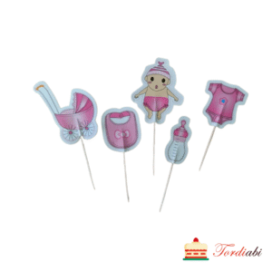 Tordi/ koogi topperid tüdruku katsikutele - 5 tk