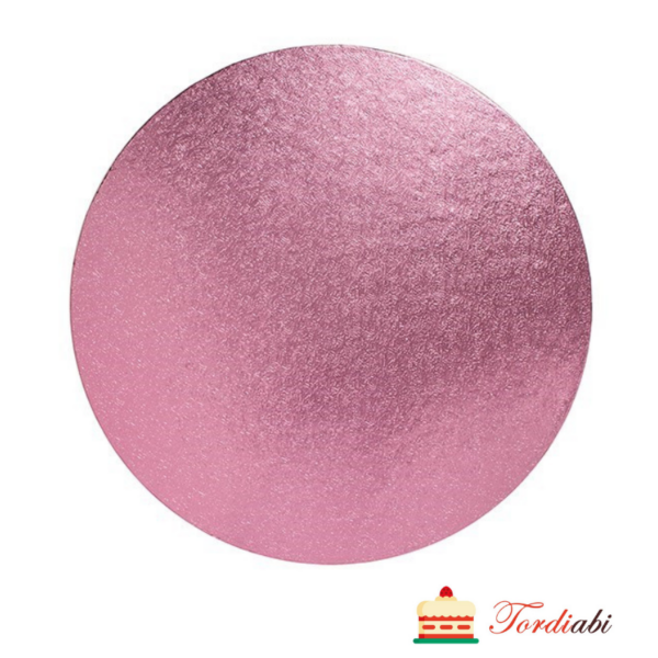 Tordiabi roosa ümmargune tordialus