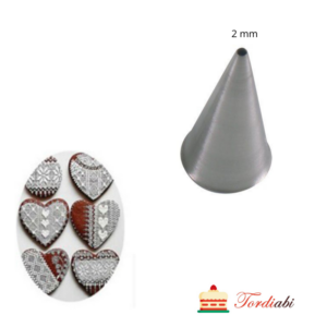 Tordiabi tülle ümara otsaga 2mm Martellato