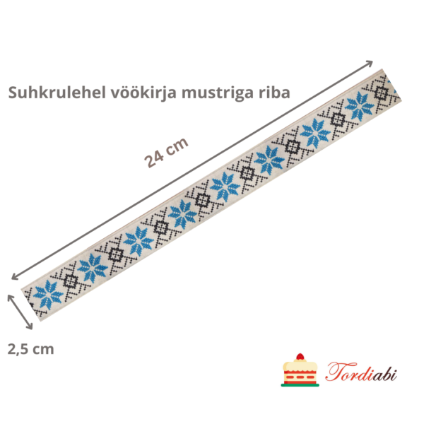 Tordiabi vöökirja mustririba sinimustvalge