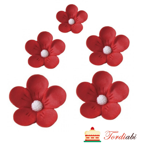 Tordiabi punased 3D lilleõied