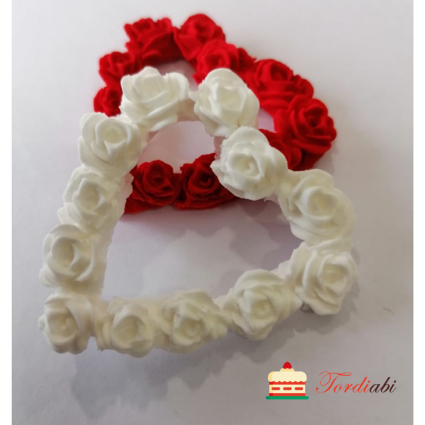 Tordiabi euhkrudekoor roosidest valge süda