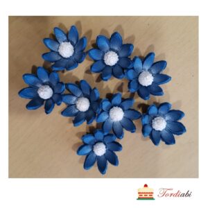 Tordiabi põldlilled sinised valge südamikuga 8 tk