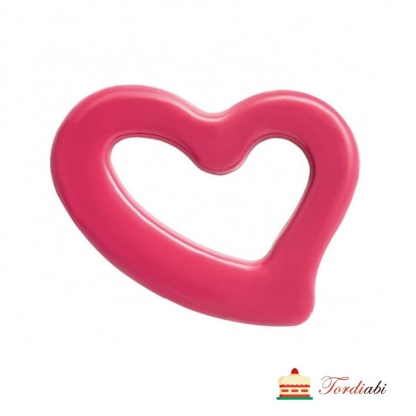 Tordiabi šokolaadidekoor roosa avatud süda