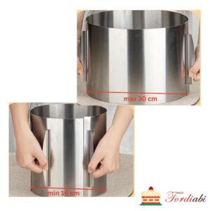 Tordiabi reguleeritav tordiraam 20 cm kõrge