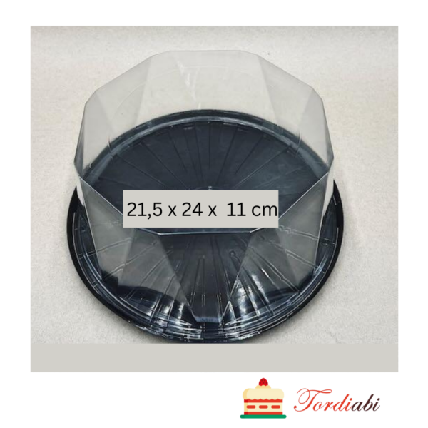 Tordiabi tordikarp plastikust läbipaistev musta põhjaga