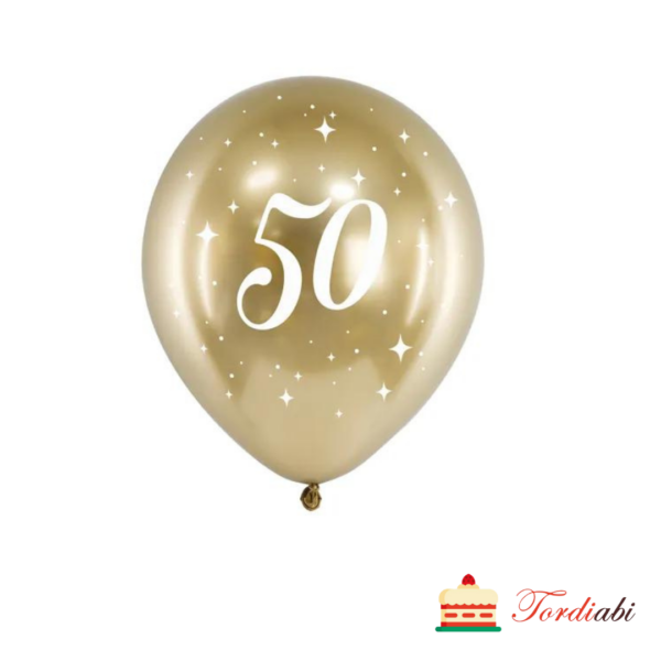 Tordiabi kuldsed õhupallid 50