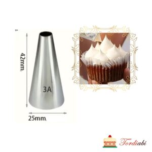 Suur kreemipritsi otsik/ tülle ümara otsaga 3A