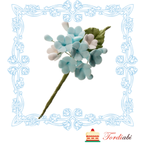 Tordiabi lillekimp helesinised ja valged hortensiad 1 suhkrudekoor