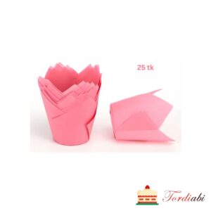 Tordiabi roosad muffini tulp küpsetusvormid