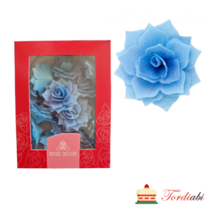 Tordiabi vahvlidekoor sinised kihilised roosid rosalia 15 tk karp