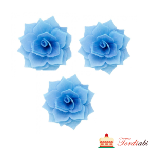 Tordiabi vahvlidekoor sinised kihilised roosid rosalia 3 tk