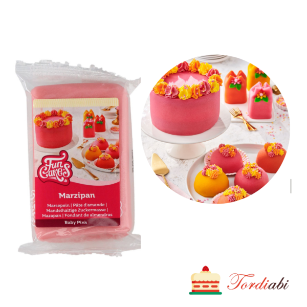 Tordiabi roosa martsipan baby pink FunCakes