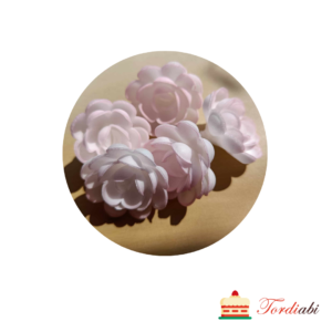 Tordiabi vahvlidekoor roosad varjundiga keskmised roosid