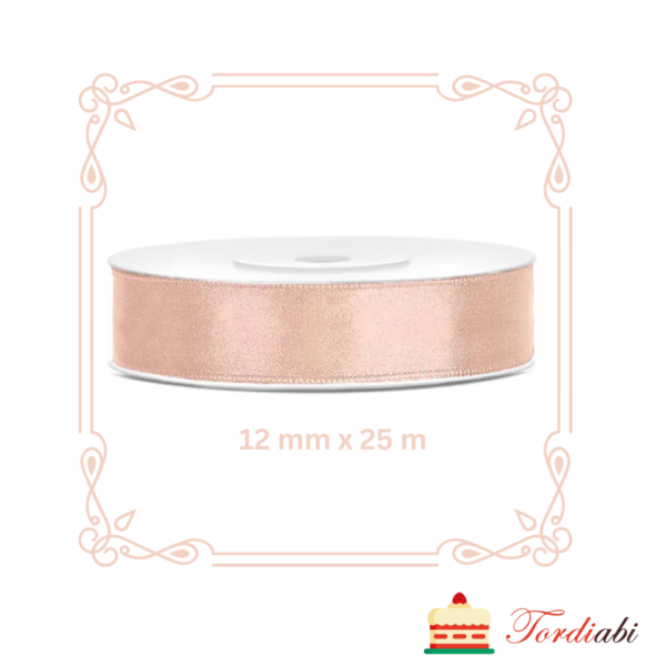 Tordiabi kreemikas satiinist pael light peach 12 mm