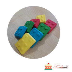 Tordiabi suhkrudekoorid värvilised legoklotsid 8 tk