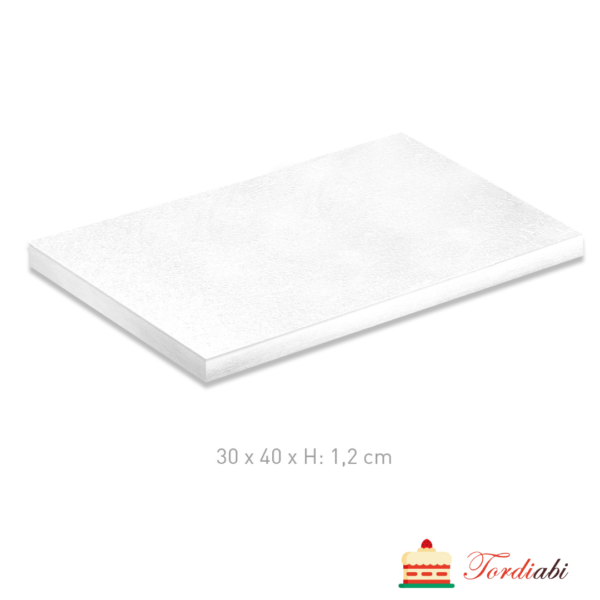 Tordiabi valge tordialus paksusega 1,2 cm - 30 x 40 cm