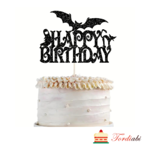 Tordiabi Halloweeni topper Happy Birthhday nahkhiirega