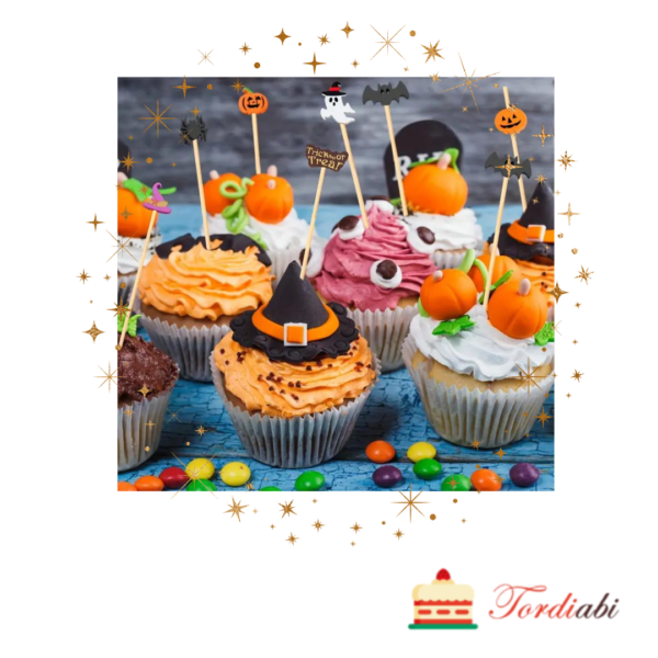 Tordiabi Halloweeni topperid muffinitel