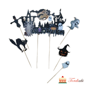 Halloweeni topperite komplekt: 1 suur + 5 väikest