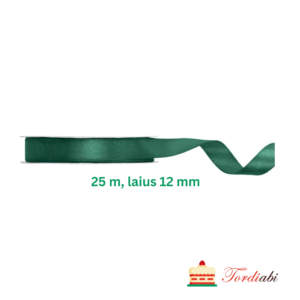 Tordiabi roheline satiinist pael bottle green 12 mm