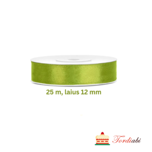 Tordiabi roheline satiinist pael green apple 12 mm