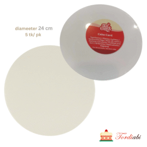 Tordiabi ümmargused valged tordialused 24 cm