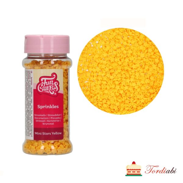 Tordiabi kollased tähekesed suhkrupuiste FunCakes