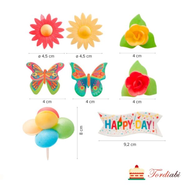 Tordiabi vahvlidekoorid happy day ohupallid lilled liblikad