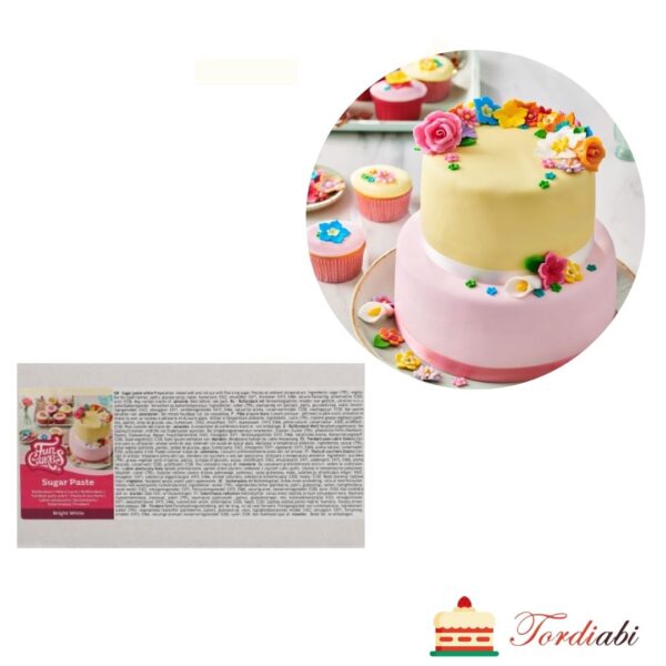 Tordiabi valge suhkrumass funcakes bright white 2,5 kg