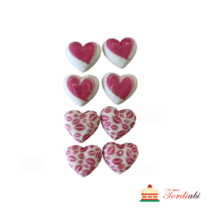 Šokolaadidekoor, 2D südamed 3 x 2 ± 0,2 cm - 8 tk (kopeeri)