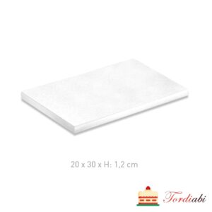 Tordiabi valge tugev ristküliku kujuline tordialus 20 x 30 cm