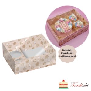 Tordiabi kaheosaline koogikarp 2 + 1 piparkookidega