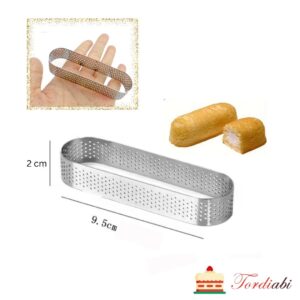 Tordiabi perforeeritud piklik küpsetusvorm 9,5 cm