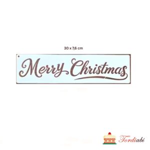 Tordiabi sabloon marry christmas kirjatähtedega