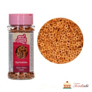 Tordiabi suhkupuiste avatud kuldsed tähekesed funCakes