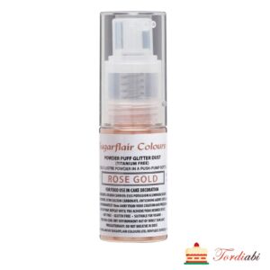 Tordiabi sädelev pulbervärv rose gold pumpsprei