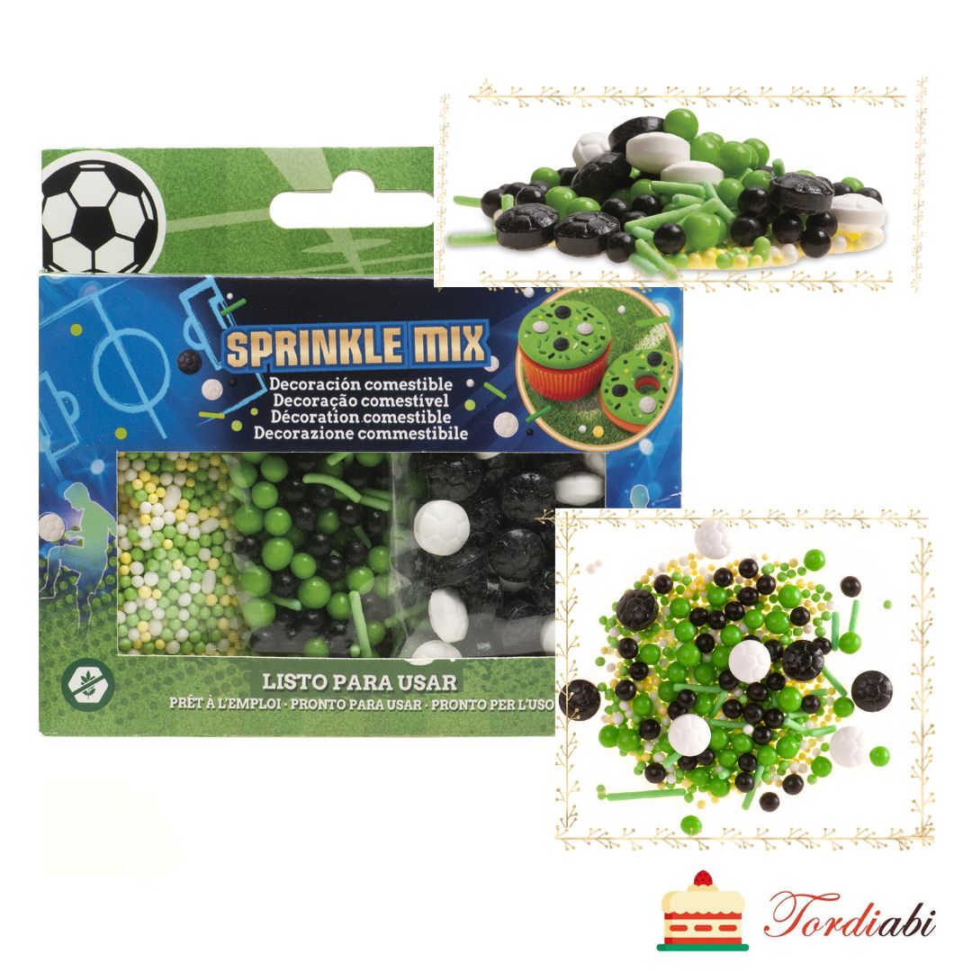 Jalgpalli teemaline suhkrupuiste/ ilupuru MIX – 70 g