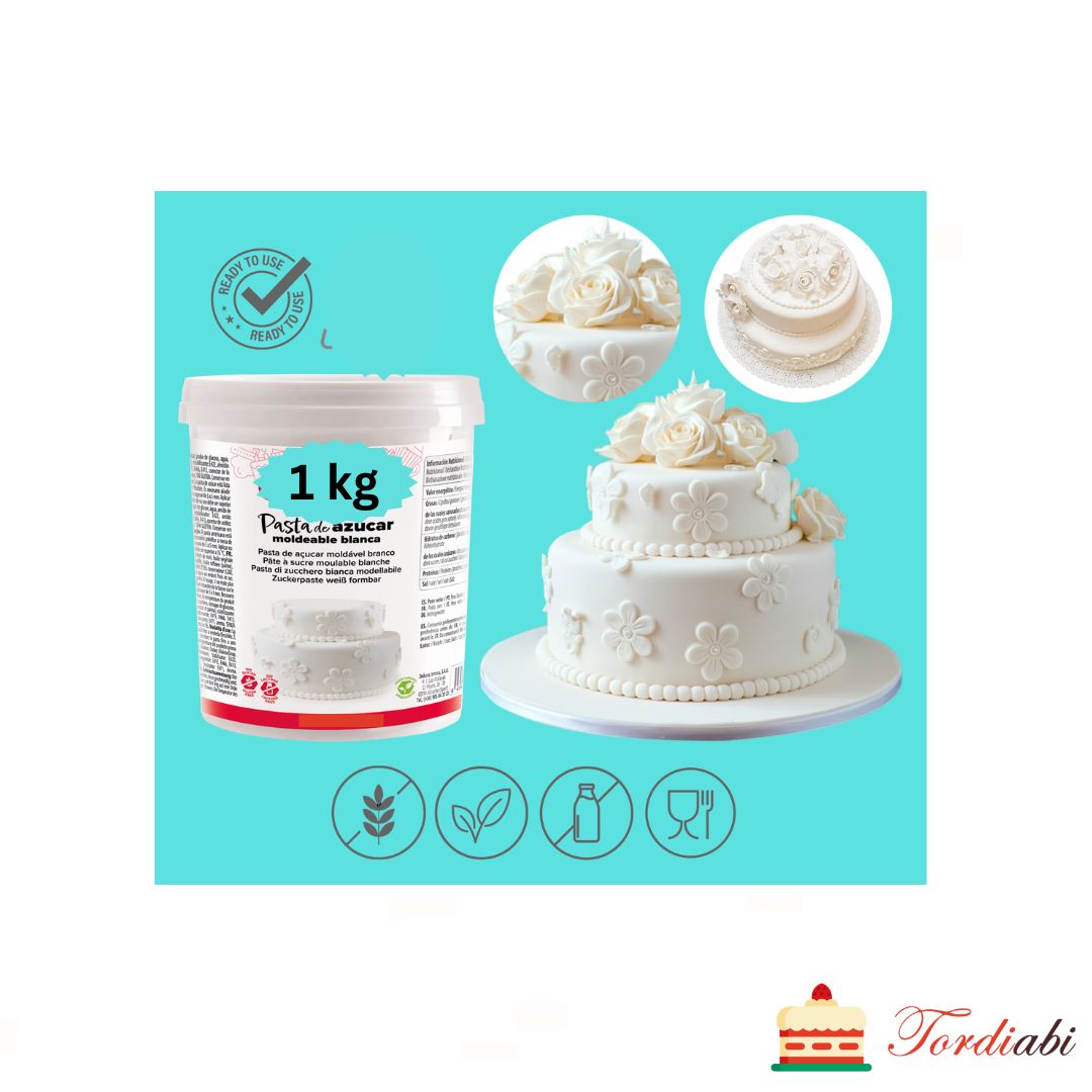 Tordiabi valge suhkrumass modelleerimismass 1 kg