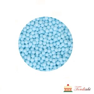 Tordiabi helesinised suhkrupärlid 5 mm FunCakes