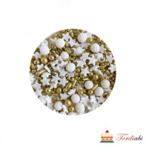 Tordiabi suhkrupuiste mix kuldne valge